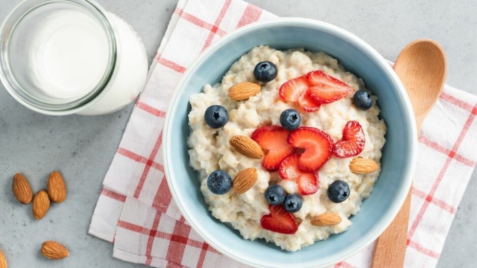Bowl of Oatmeal with Fruit